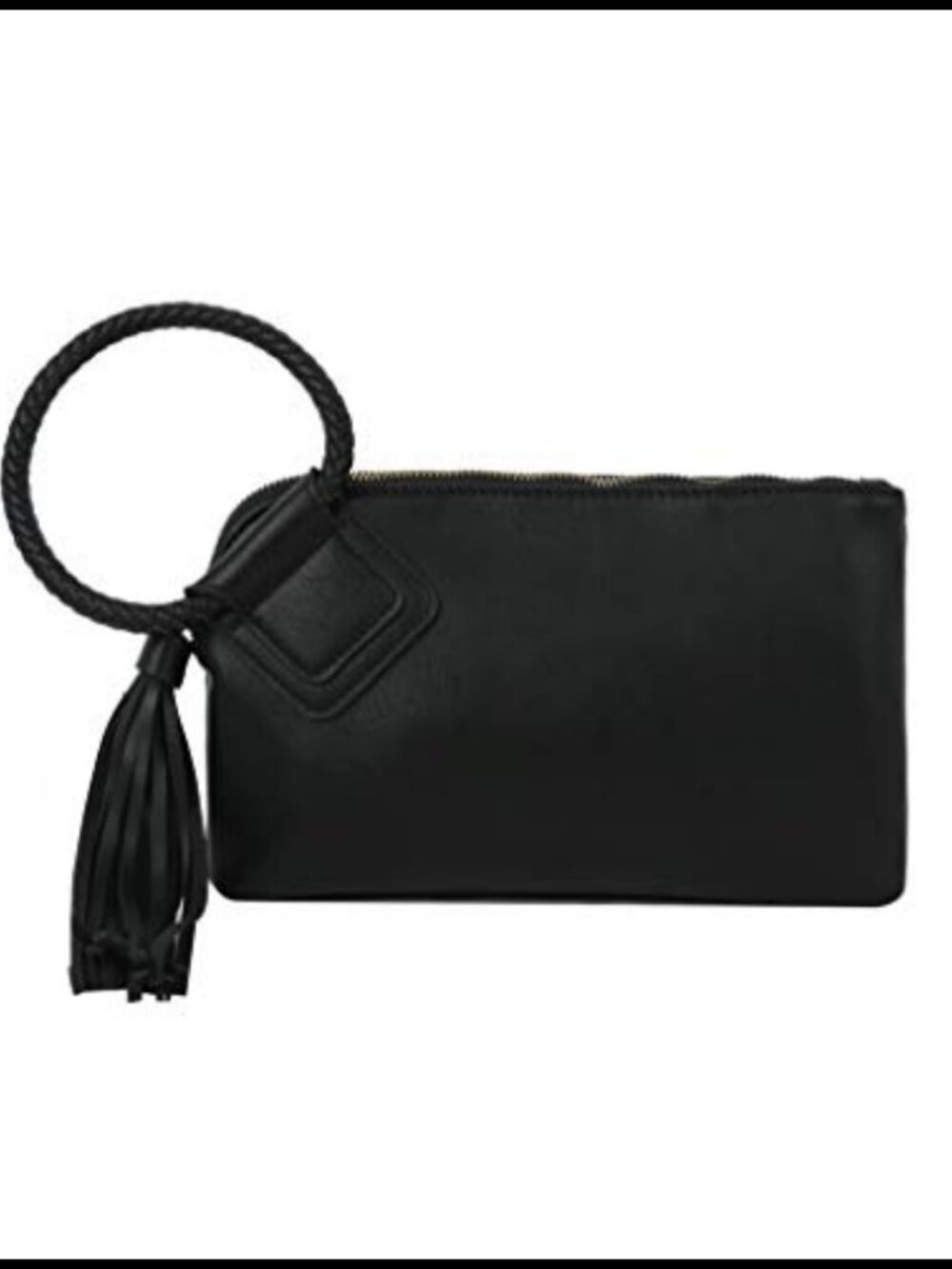 Vegan Faux Leather Wristlet Clutch Evening Bag with Card Slots